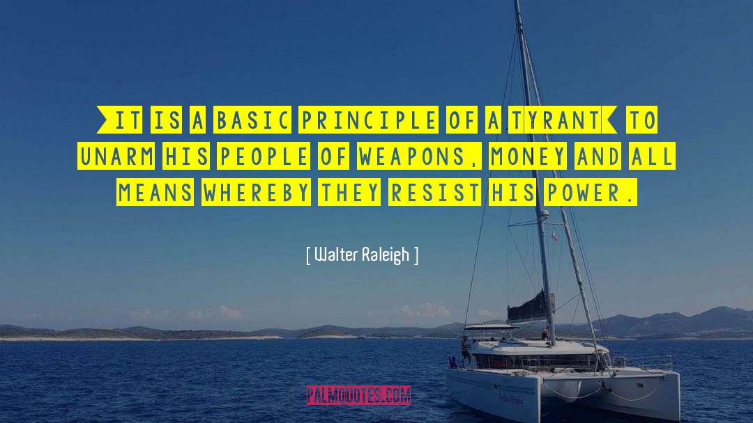 Basic Principles quotes by Walter Raleigh