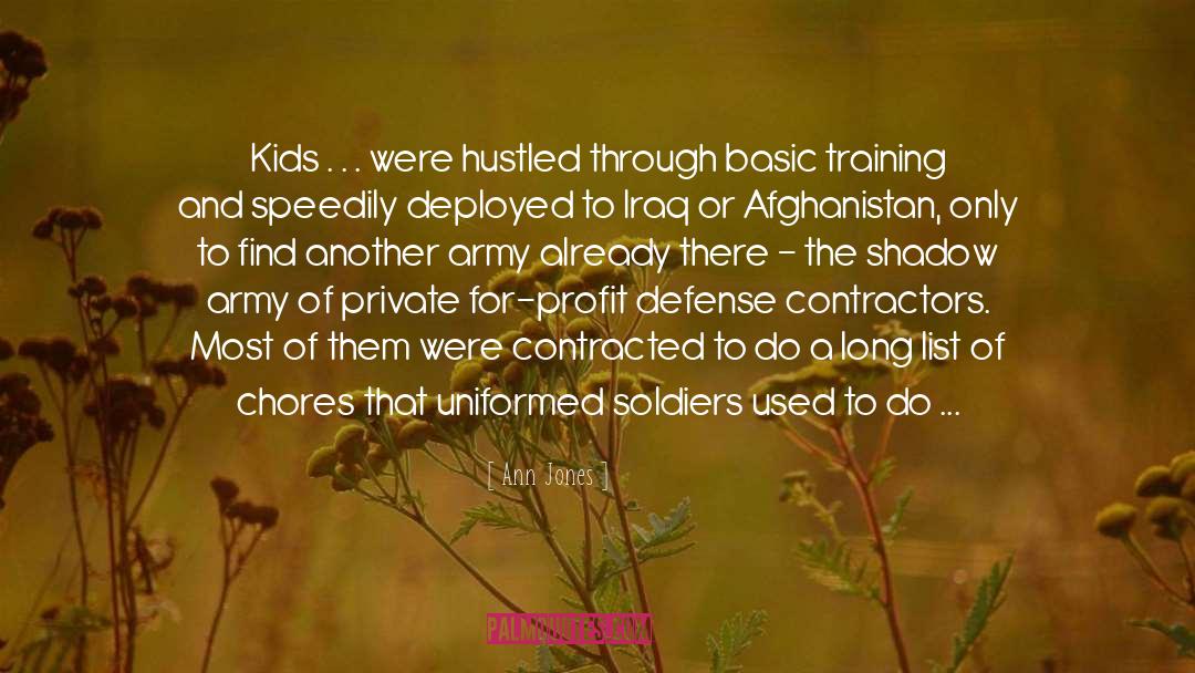 Basic Training quotes by Ann Jones