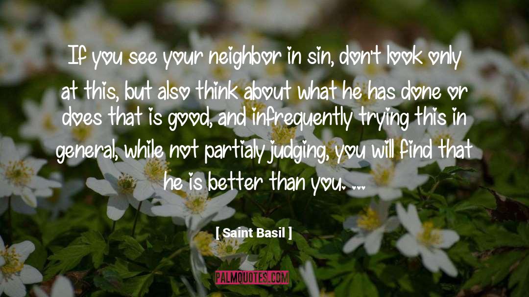 Basil Hallward quotes by Saint Basil