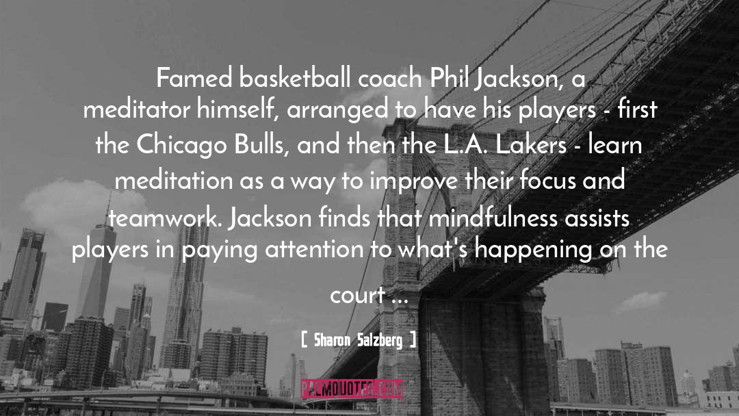 Basketball Coach quotes by Sharon Salzberg