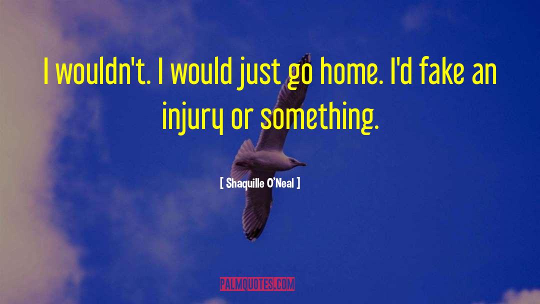 Basketball Injury quotes by Shaquille O'Neal