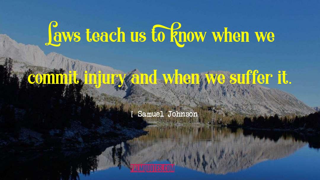 Basketball Injury quotes by Samuel Johnson