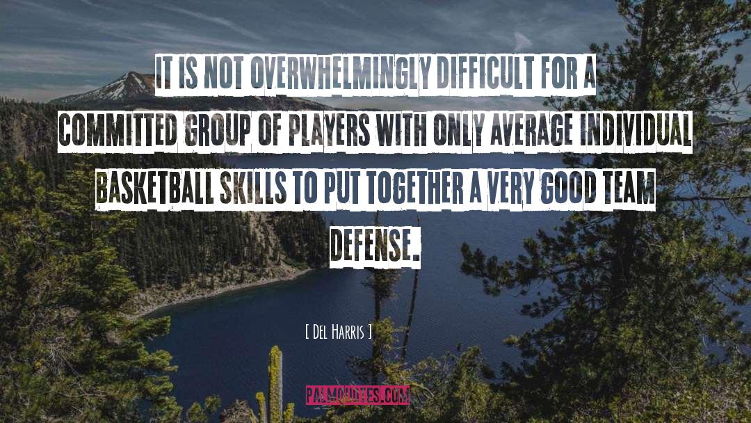 Basketball Skills quotes by Del Harris