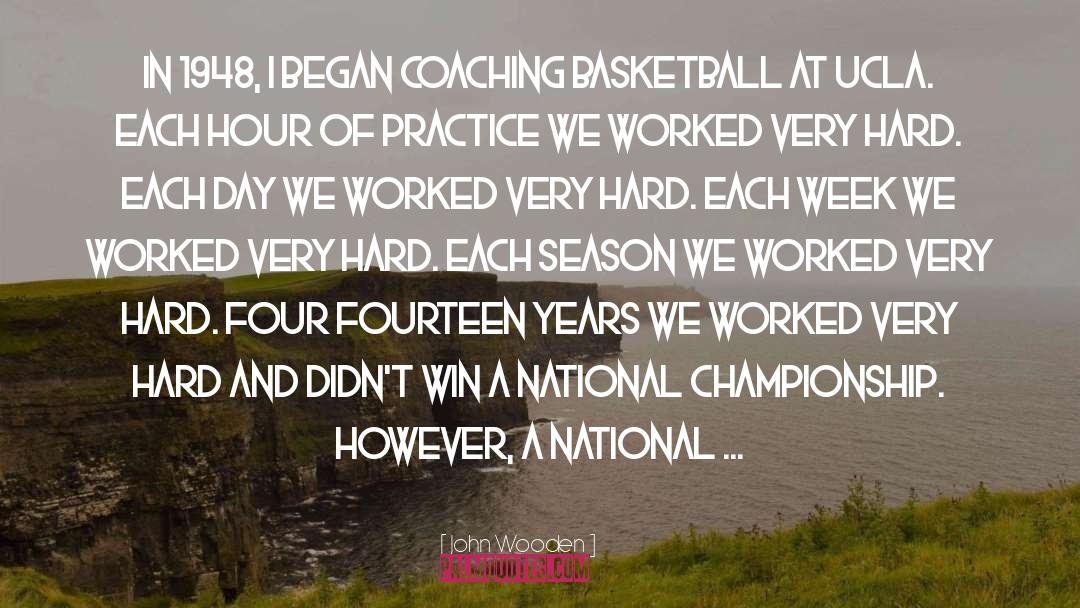 Basketball Winning quotes by John Wooden