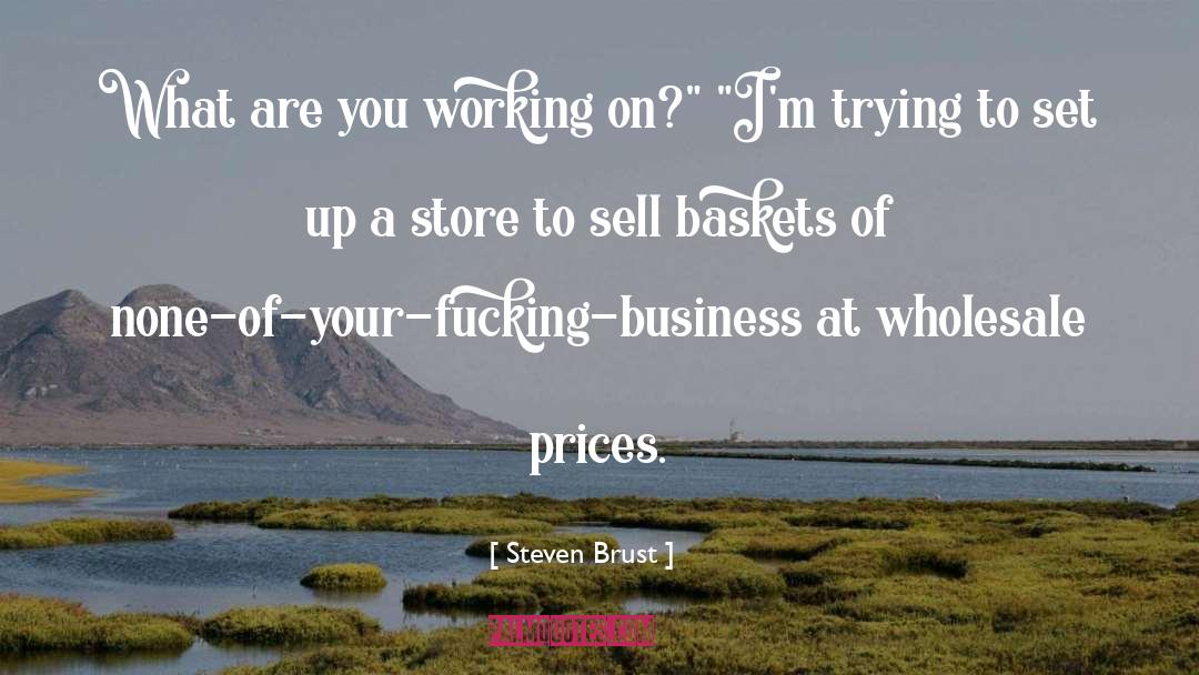 Baskets quotes by Steven Brust