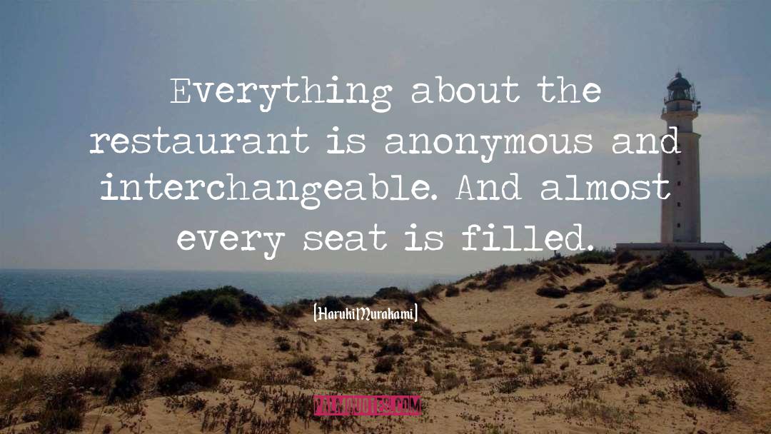 Bastiens Restaurant quotes by Haruki Murakami