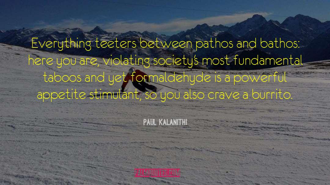 Bathos quotes by Paul Kalanithi
