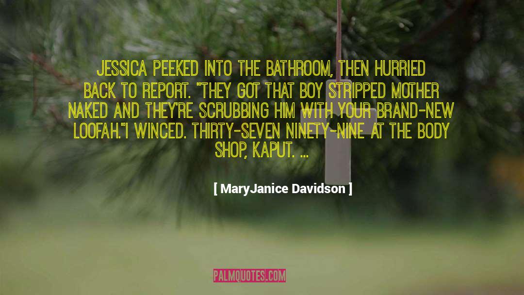 Bathroom Canvas quotes by MaryJanice Davidson