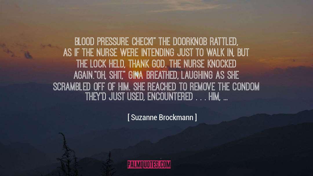 Bathroom quotes by Suzanne Brockmann