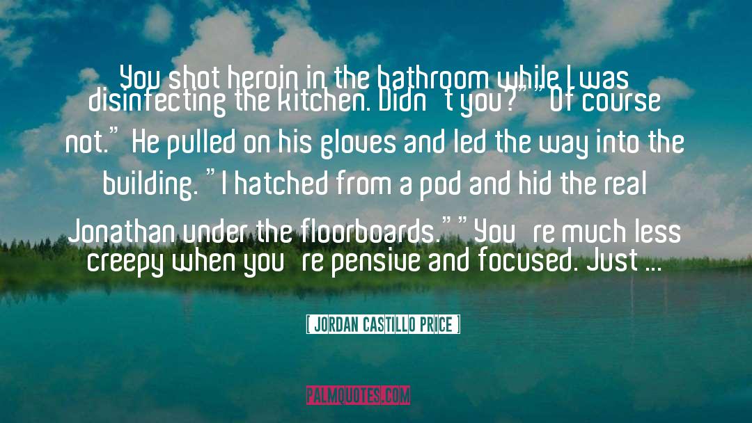 Bathroom quotes by Jordan Castillo Price