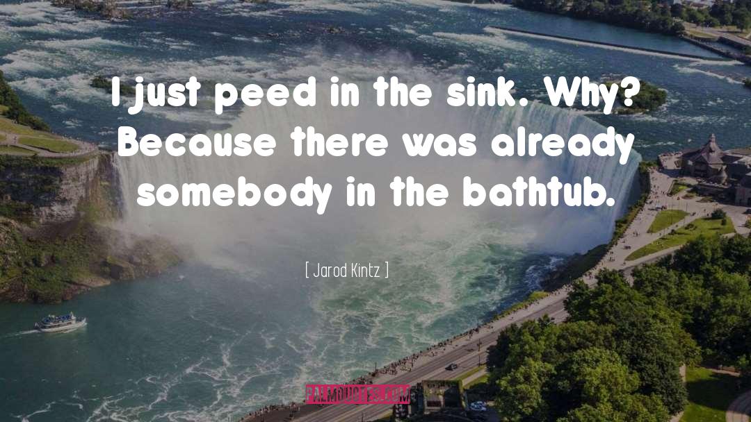 Bathtub quotes by Jarod Kintz