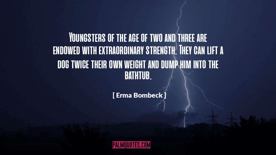 Bathtub quotes by Erma Bombeck