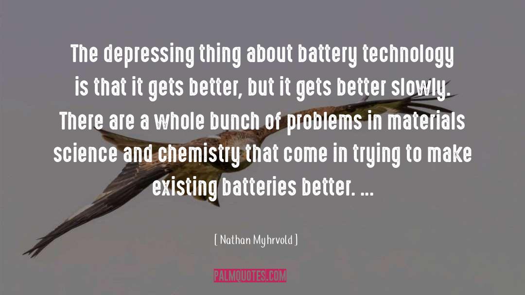 Batteries quotes by Nathan Myhrvold