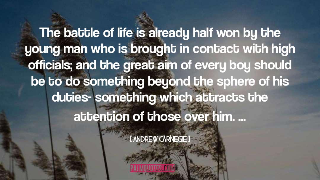 Battle Of Life quotes by Andrew Carnegie