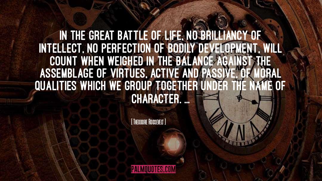 Battle Of Life quotes by Theodore Roosevelt