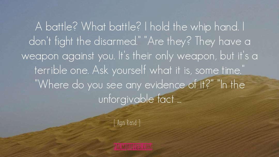 Battle quotes by Ayn Rand