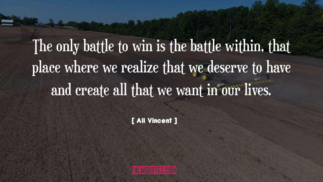 Battle Within quotes by Ali Vincent