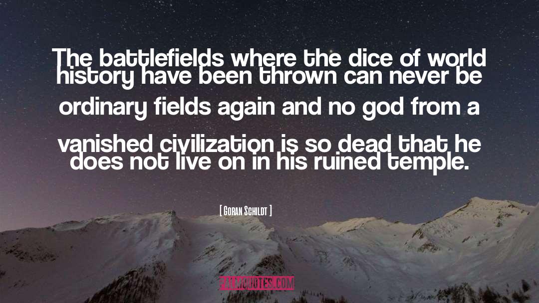 Battlefields quotes by Goran Schildt