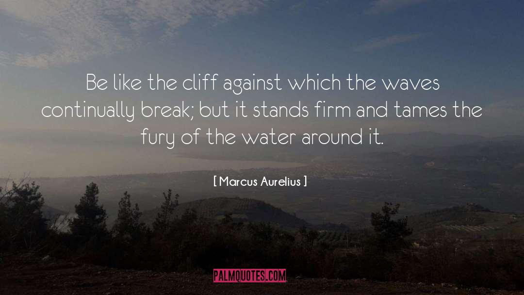 Battling Waves quotes by Marcus Aurelius