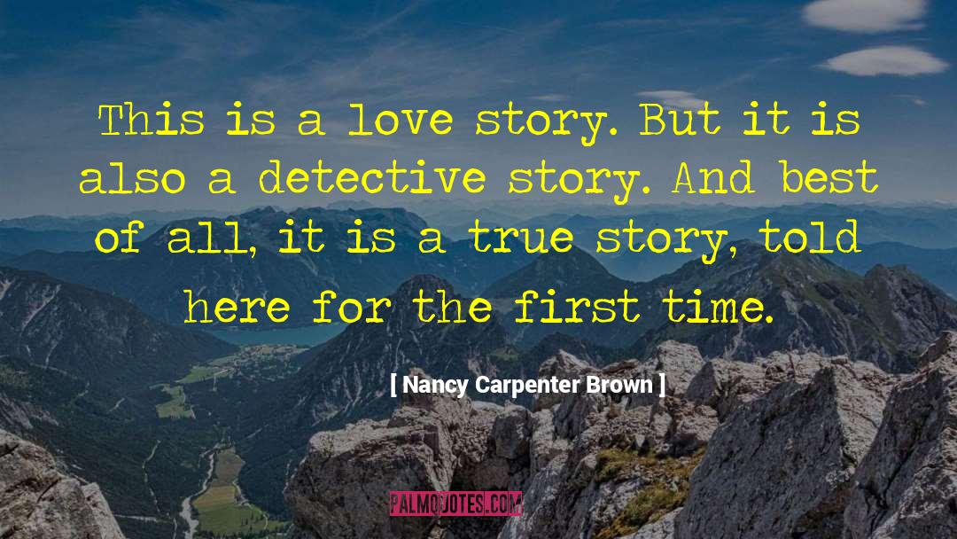 Baumhover Detective quotes by Nancy Carpenter Brown