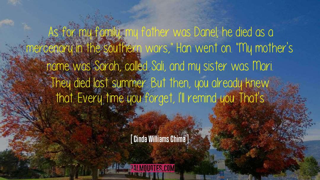Baxter Family quotes by Cinda Williams Chima