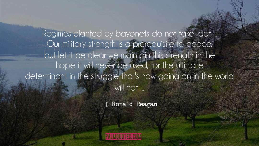 Bayonets quotes by Ronald Reagan