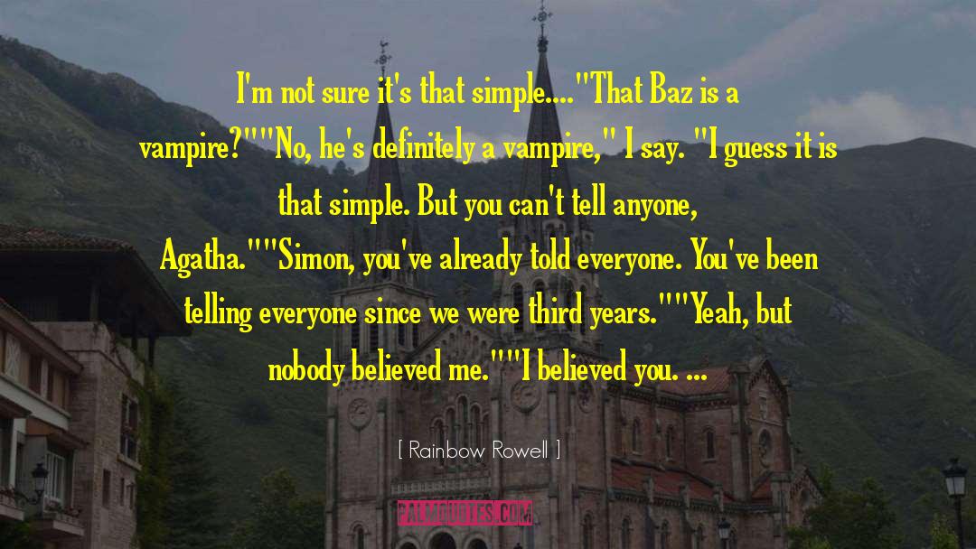 Baz Grimm Pitch quotes by Rainbow Rowell