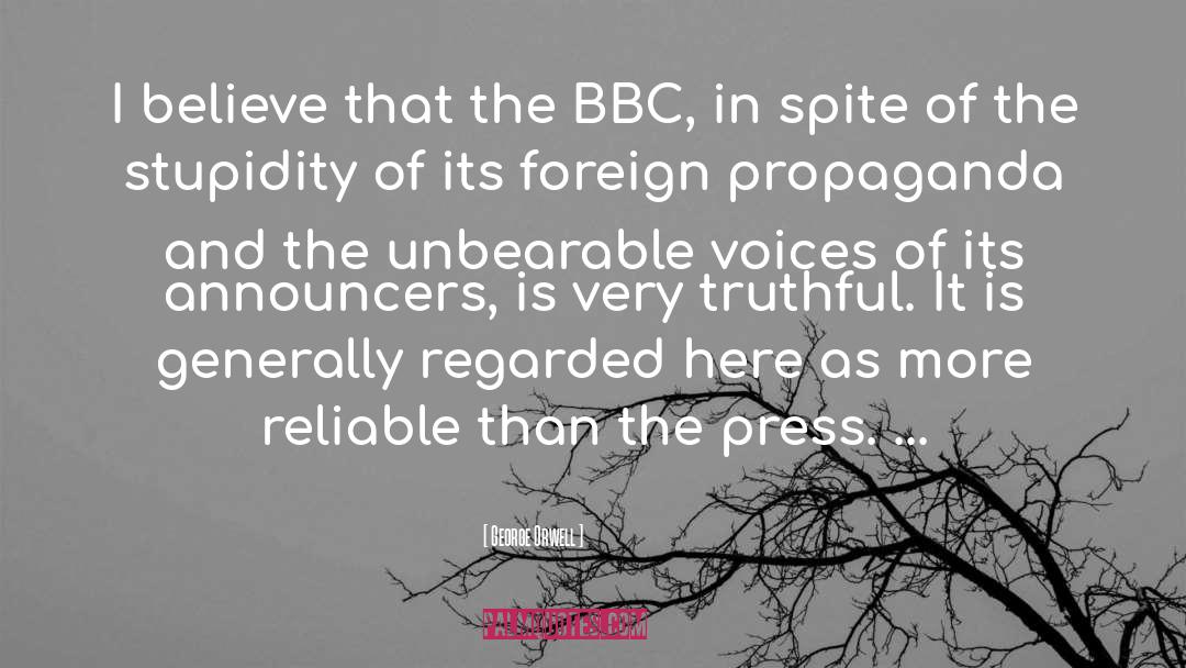 Bbc quotes by George Orwell