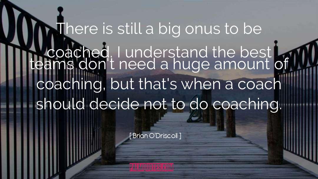 Be A Big Person quotes by Brian O'Driscoll