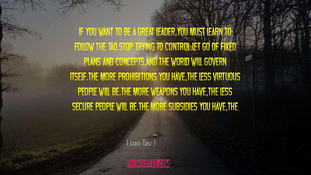 Be A Great Leader quotes by Lao Tzu