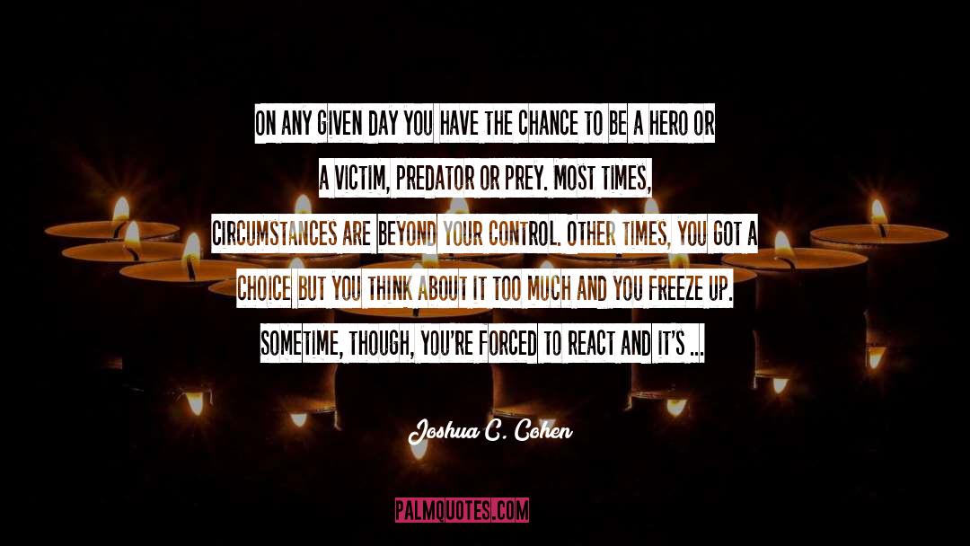 Be A Hero quotes by Joshua C. Cohen