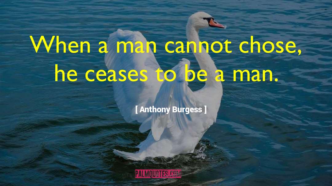 Be A Man quotes by Anthony Burgess