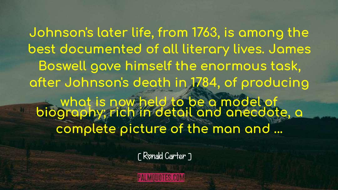 Be A Model quotes by Ronald Carter