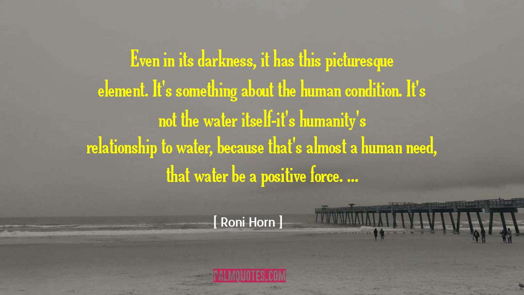 Be A Positive Force quotes by Roni Horn