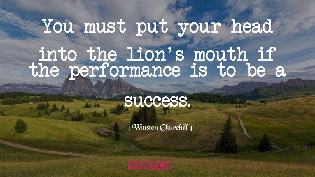 Be A Success quotes by Winston Churchill