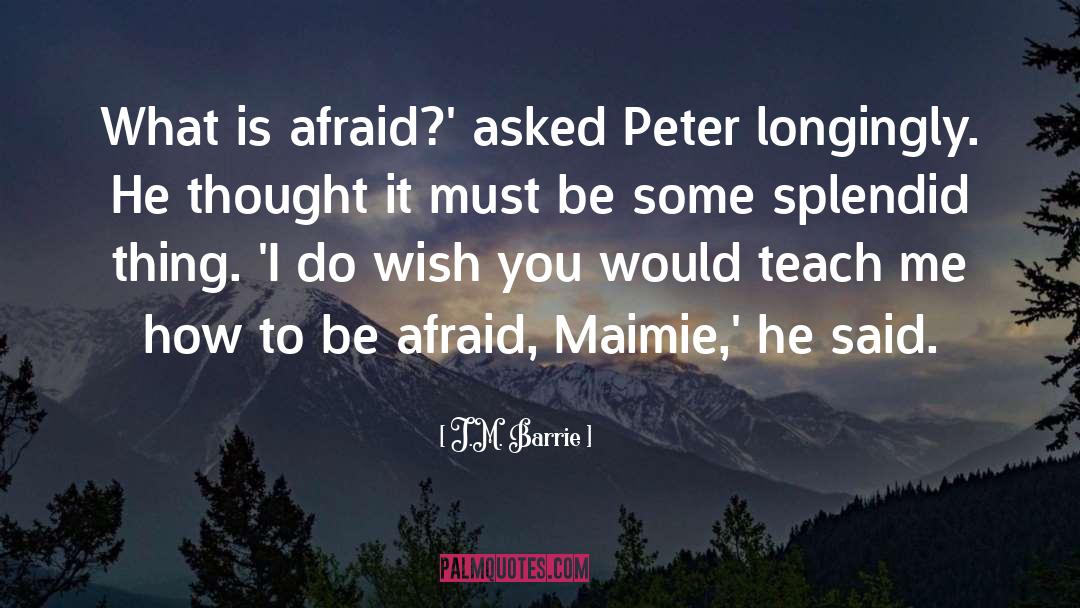 Be Afraid quotes by J.M. Barrie