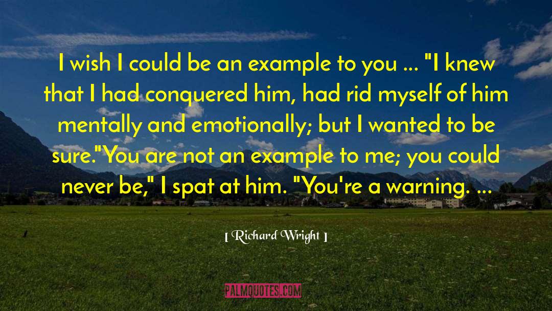 Be An Example quotes by Richard Wright