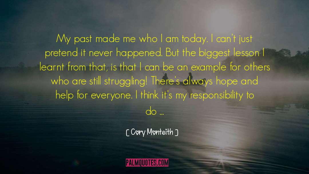 Be An Example quotes by Cory Monteith