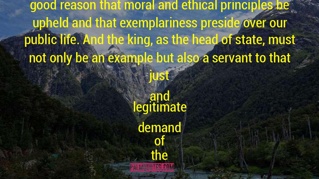 Be An Example quotes by King Felipe VI