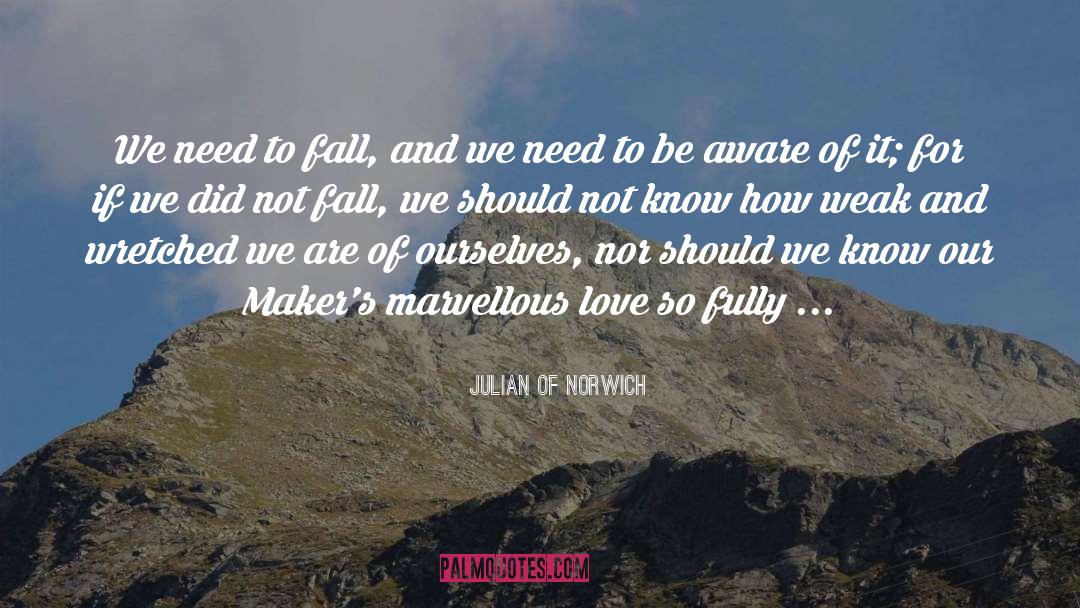 Be Aware quotes by Julian Of Norwich