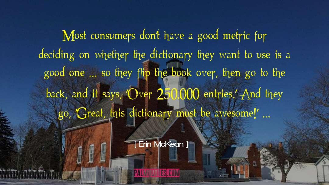Be Awesome quotes by Erin McKean