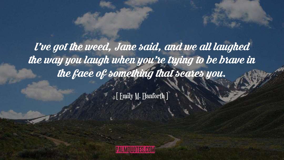 Be Brave quotes by Emily M. Danforth