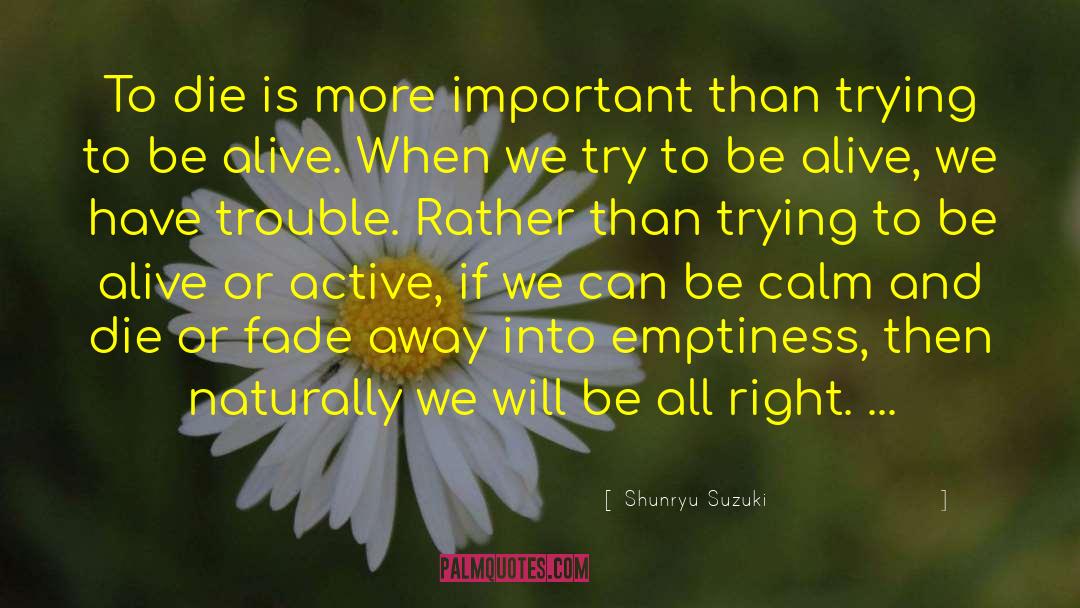 Be Calm quotes by Shunryu Suzuki