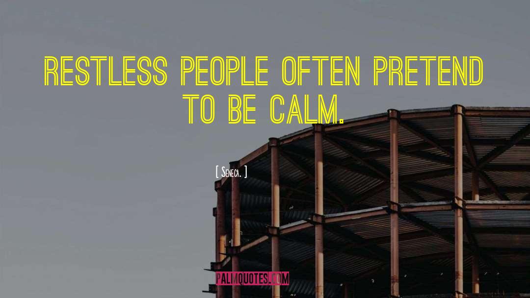 Be Calm quotes by Seneca.