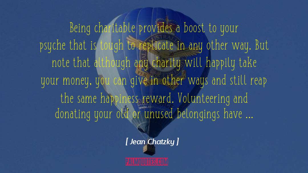 Be Charitable quotes by Jean Chatzky