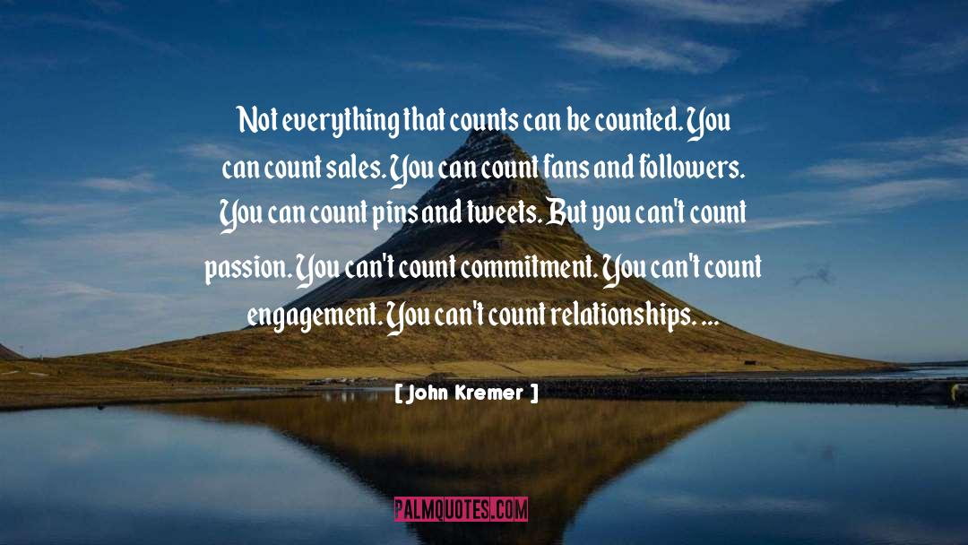 Be Counted quotes by John Kremer
