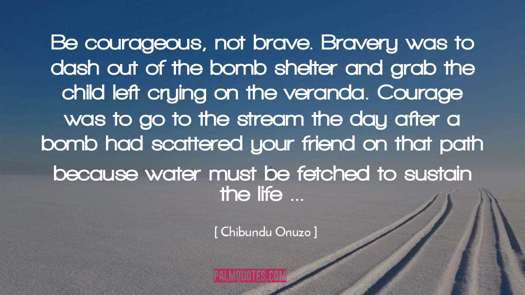 Be Courageous quotes by Chibundu Onuzo