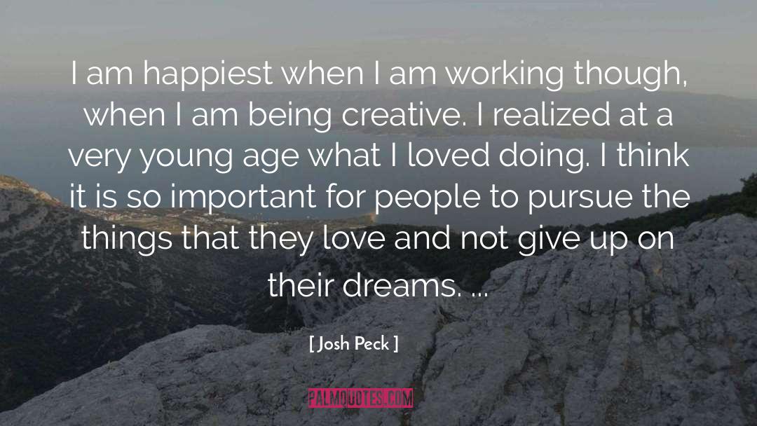 Be Creative quotes by Josh Peck