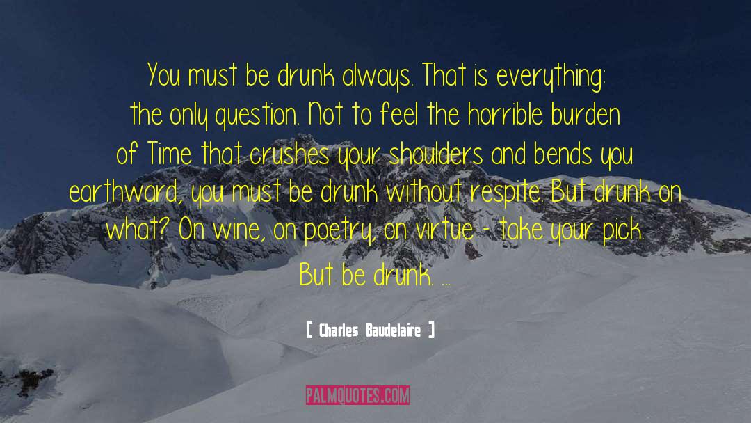 Be Drunk quotes by Charles Baudelaire