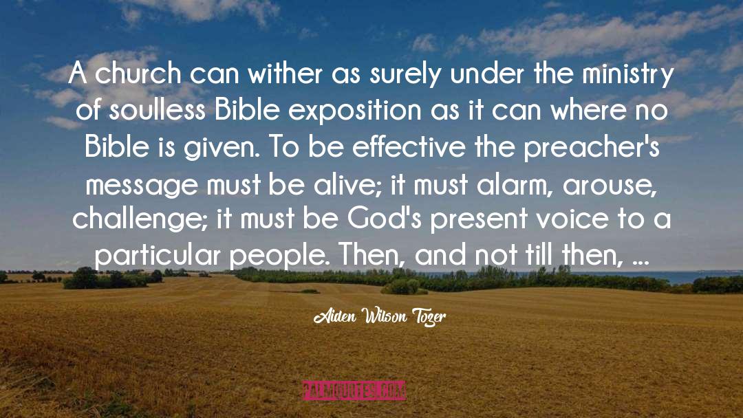 Be Effective quotes by Aiden Wilson Tozer
